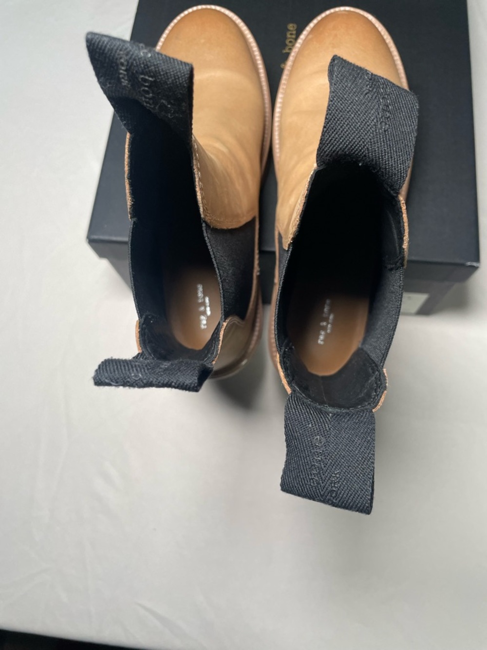 Rag & Bone Quest Chelsea Boots Camel Tan Women’s EU 37.5/US 7.5 - NEW w/ Box - Picture 8 of 10